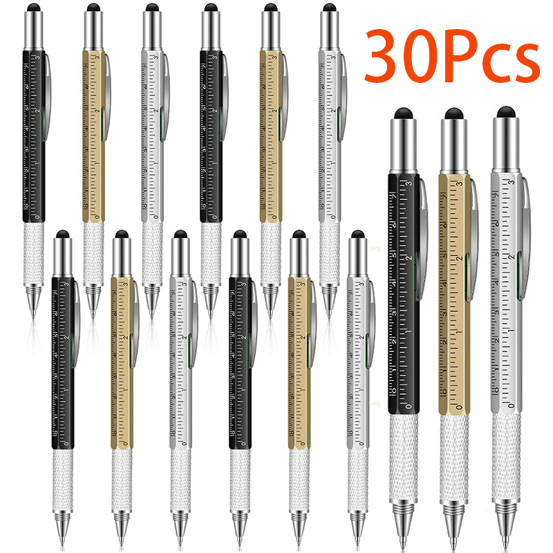 Cool Office Tech Gadgets - Stylo multi-outils 6 en 1 avec