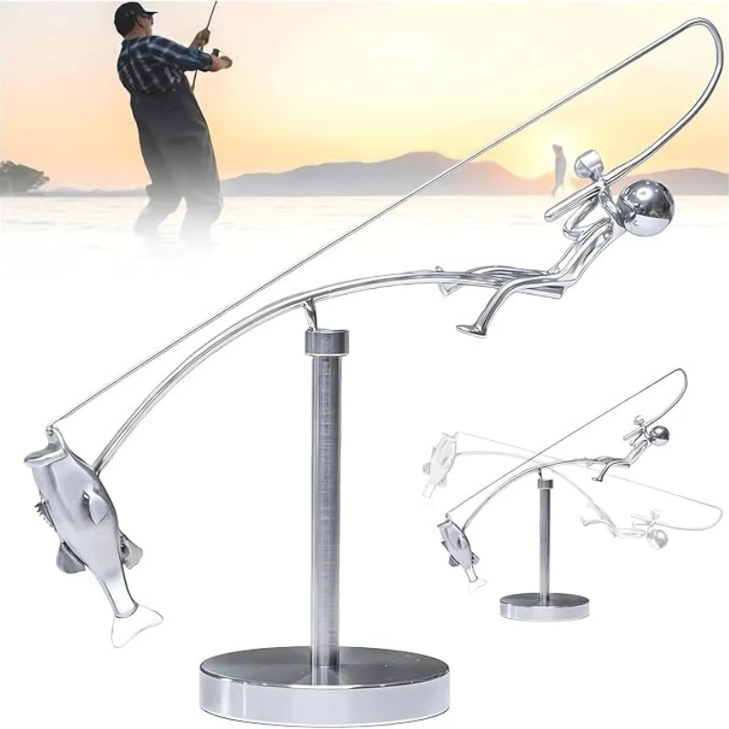 Cool Office Tech Gadgets - Grande sculpture d'équilibre en métal, art
