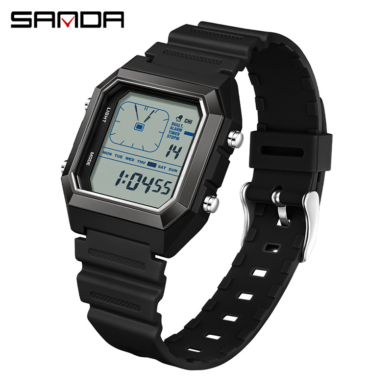 Digital Timer Countdown - SANDA 6307 Nouvelle montre électronique pour