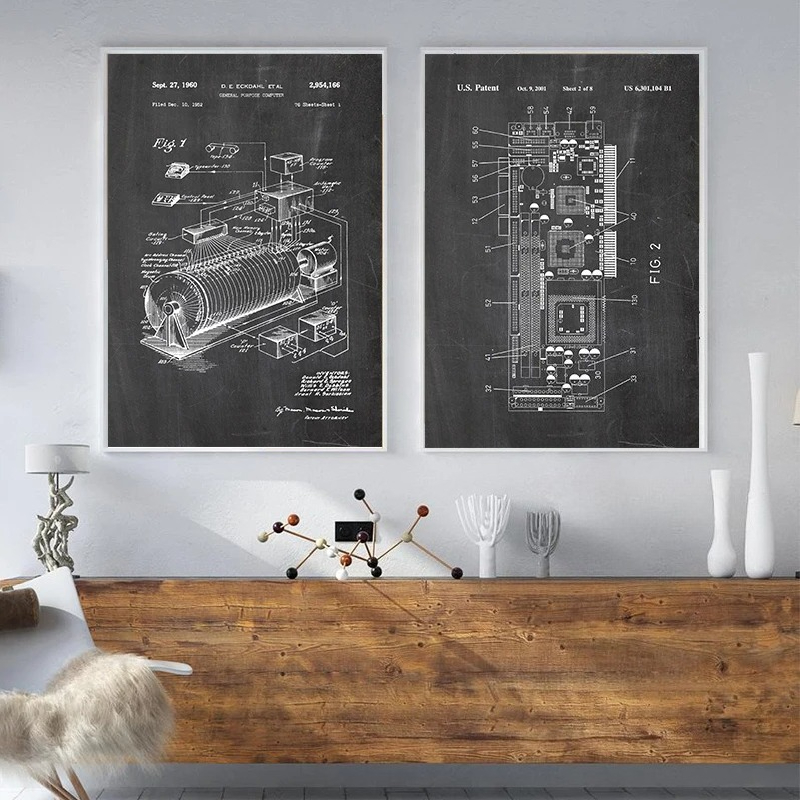 Lot de 6 affiches murales vint - Office Tech Room avis et prix