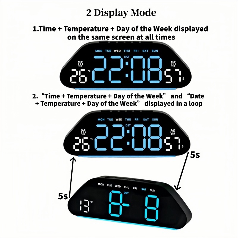 Réveil numérique LED avec affi - Digital Timer Countdown avis et prix