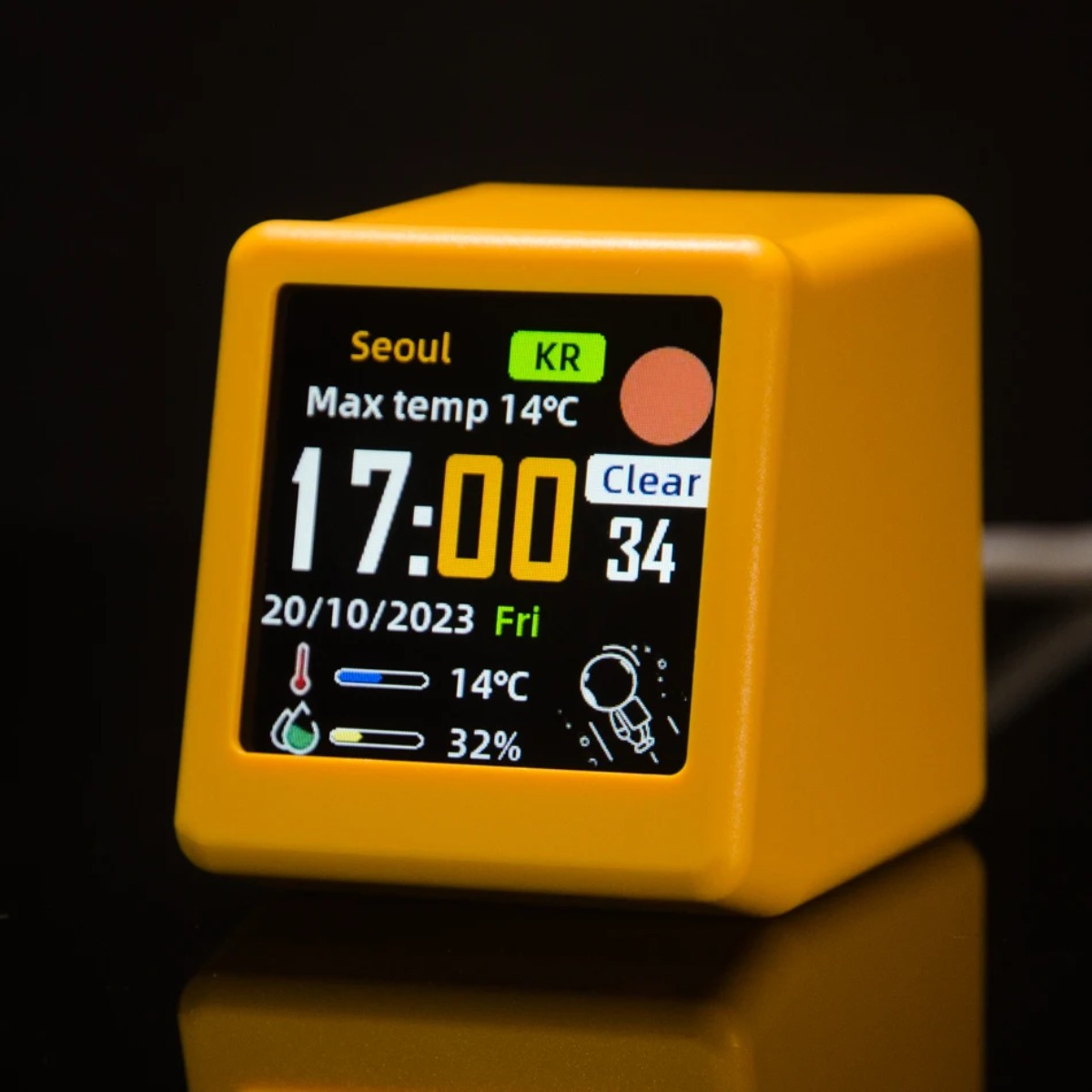 Horloge numérique météo de bur - Cool Office Tech Gadgets avis et prix